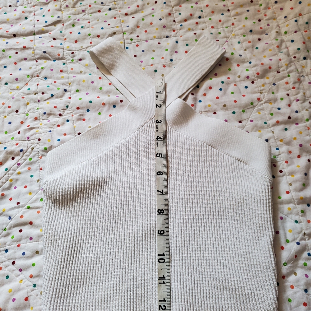 Quince Cropped Halter Ribbed Knit Tank - Picture 4 of 8